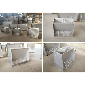 Venta directa de fábrica, tamaño personalizado para cerdos de vivero y engorde, equipo agrícola, alimentador de acero inoxidable - Product Image 4