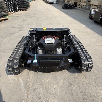 Tondeuse à gazon robotisée hybride sur chenilles TOHO avec télécommande, largeur de coupe de 1200 mm, générateur de 2500 W pour pentes raides
