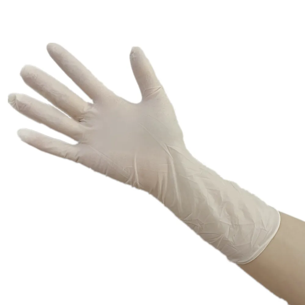 ถุงมือ Touchntuff คุณภาพสูงในทางปฏิบัติ ถุงมือยางยางขนาด 12 นิ้ว ยางยางแบบไม่มีแป้งให้การทําความสะอาดแบบใช้แล้วทิ้งยอมรับ OEM