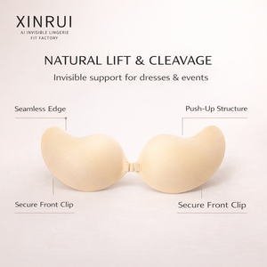 RUIXIN Rugloze, strapless, onzichtbare lift-up bh van sponsmateriaal, <span class=keywords><strong>nude</strong></span>, zelfklevende bh, onzichtbare coverpad, sexy klevende bh - Product Image 2