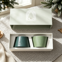 Ensemble de bougies parfumées en cire de soja Relaxlines, bougies écologiques sans fumée avec emballage cadeau avec logo