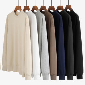 Sudadera de Cuello Redondo para Hombre XF420S con Logotipo Personalizado, 420GSM, Primavera-Otoño, Algodón con Forro Polar, Color Sólido, Hombros Caídos - Product Image 2