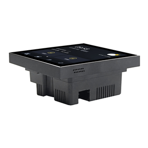 Đường Dây Điện Thông tin liên lạc thông minh màn hình cảm ứng Bảng điều chỉnh cho văn phòng thông minh ánh sáng điều khiển tự động hóa với <span class=keywords><strong>wifi</strong></span> <span class=keywords><strong>LED</strong></span> Đen - Product Image 3