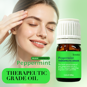 Huile Essentielle Pure de Menthe Poivrée Marque Blanche – Rafraîchit l'esprit, Soulage la Douleur, Répulsif Anti-Insectes – OEM ODM Étiquette Personnalisée 5ml - Product Image 3