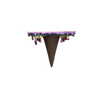 Organizer Meja Ruang Tamu Bergaya Instagram Bentuk Es Krim dari Plastik Cetak 3D Kreatif dan Trendi - Product Image 5
