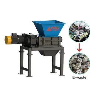 大容量双轴粉碎机E废废金属塑料汽车锂电池粉碎机