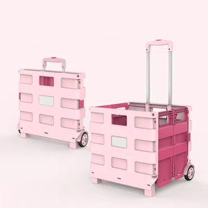 Custom Multi-functional Foldable <strong>Shopping</strong> Cart Outdoor Lightweight Portable <strong>Large</strong> Capacity 45L <strong>Trolley</strong> - Product Image 2