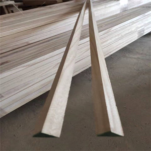 Lamellettes <span class=keywords><strong>en</strong></span> <span class=keywords><strong>bois</strong></span> massif, Triangle Paulownia, bande <span class=keywords><strong>de</strong></span> chanfrein, bon prix - Product Image 5