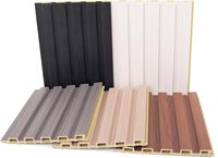Panneau mural en composite bois-plastique WPC 3D de haute qualité, imperméable, pour décoration extérieure