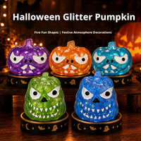 Jouet à presser tête de citrouille moche et mignonne, amusant, en forme de tête de citrouille, en sucre malté, jouet de décompression, cadeau décoratif d'Halloween