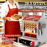 Machine à hot-dogs à 2 niveaux avec chauffe-pains