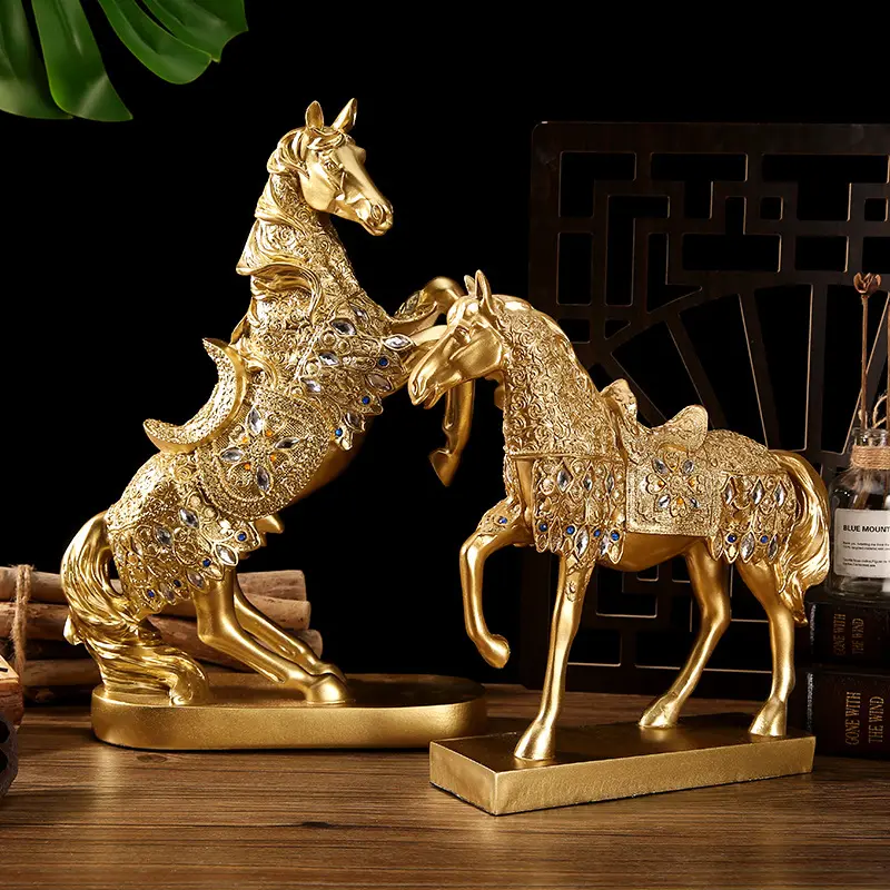 European style retro horse handicraft ornaments living room porch office cabinet decoration creative desktop ornaments