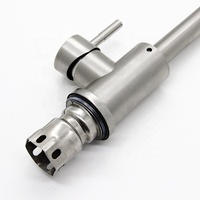Robinet d'évier de cuisine en nickel brossé bon marché directement de l'usine robinet de cuisine en acier inoxydable