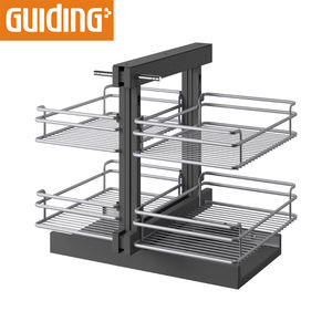 Cajones Esquineros Deslizantes de <span class=keywords><strong>Metal</strong></span> de Diseño Moderno, Cierre Suave, Esquina Mágica para Gabinetes de Cocina, Fácil Instalación, Hoteles - Product Image 2