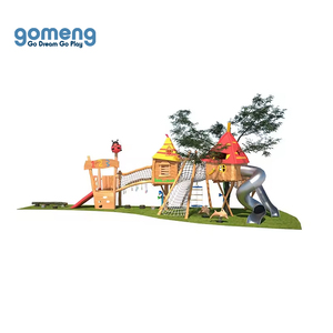 Wholesale Tree <strong>House</strong> Portfolio Outdoor Children's Playground Made of Wood Kids Outdoor <strong>Wooden</strong> Playground - Product Image 3