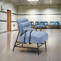 Elegante moderne Einsitzer Mikro faser Stoff Sessel Set Wohn möbel Wohnzimmer Mini Sofa für Schlafzimmer oder Hotel