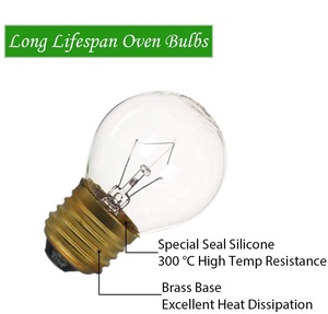 Ampoules pour four G45, ampoules résistantes aux hautes températures, ampoules de remplacement pour appareils électroménagers de 40 watts pour four, <span class=keywords><strong>cuisinière</strong></span>, micro-ondes - Product Image 3