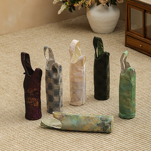 Sac à théière en brocart de style chinois, trois significations et mille univers, housse de protection portable pour accessoires de cérémonie du thé - Product Image 1