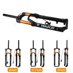Mtb Air Fork Pneumatic Shock Absorption Suspension Fork 26/27.5/29inch Wire Control Magnesium Alloy WAKE Bicycle Front Fork