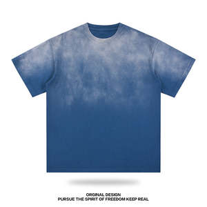 T-shirt uni surdimensionné pour homme en coton 300 GSM de haute qualité, impression personnalisée, vente en gros - Product Image 1