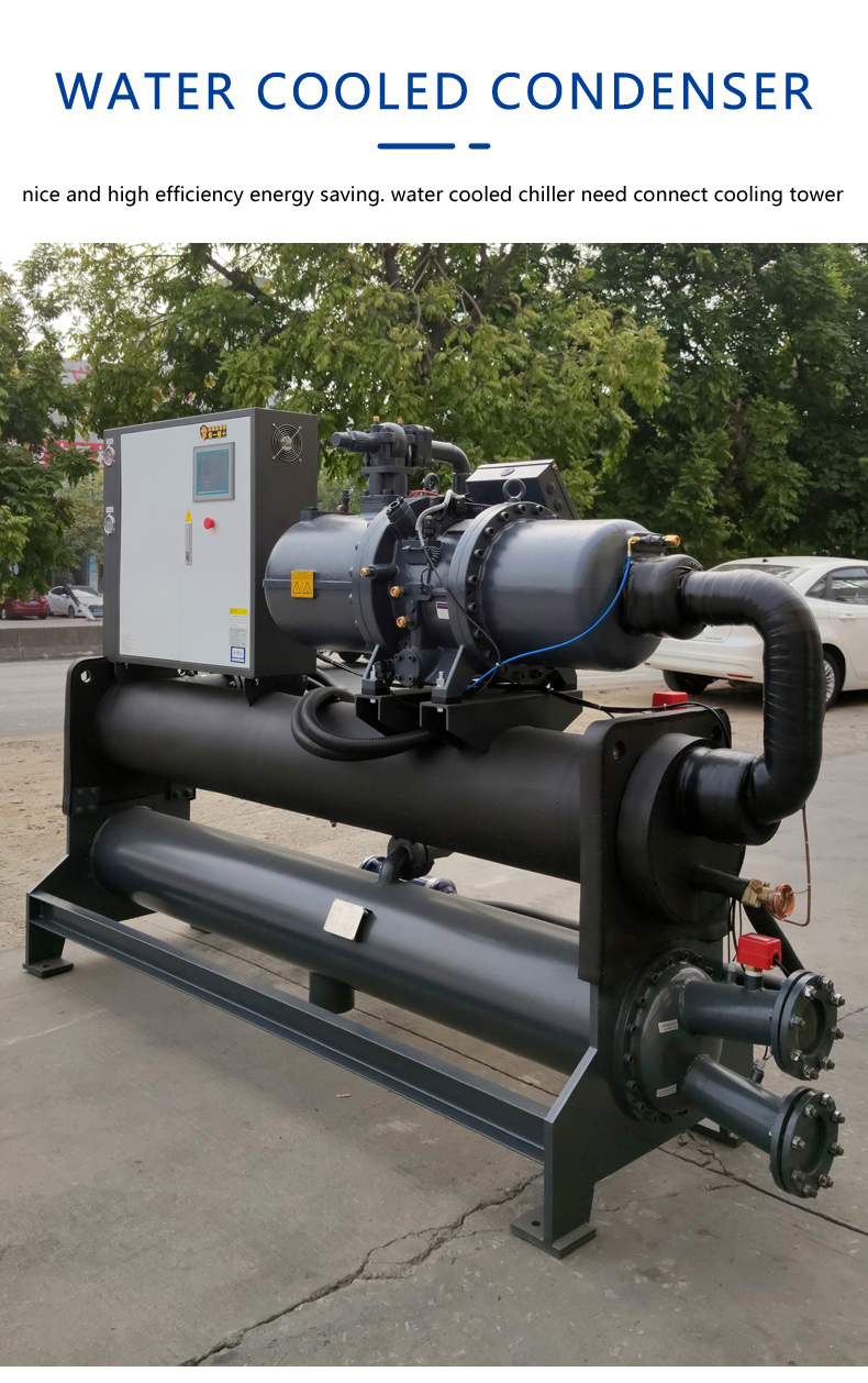 air condition system Screw water chiller manufacturer double Compressor