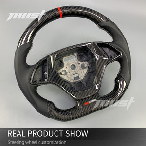 พวงมาลัยคาร์บอนไฟเบอร์ประสิทธิภาพสูงแบบกำหนดเองสำหรับ C7 Z06 ZR1 Z51 Coupe ปี 2013-2019 - Product Image 3