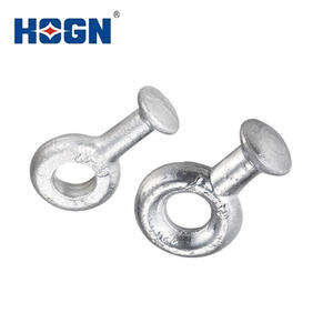 Connecteurs de raccordement électrique <span class=keywords><strong>HOGN</strong></span> Q/QP à œil de balle en acier, certifiés ISO, galvanisés à chaud, 600V 10A - Product Image 2