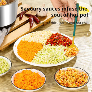 Robot culinaire et mixeur portable électrique en verre pour aliments et viandes, mini-hachoir pour légumes, marque Nut Butter - Product Image 4