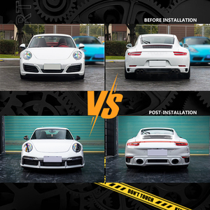 ชุดแต่งกันชนหน้า-หลัง พร้อมกระจังหน้า บังโคลน และไฟตัดหมอก สำหรับรถ Porsche 911 รุ่นปี 2012-2019 แบบ Bolt-On Retrofit Upgrade - Product Image 2