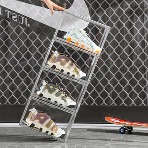 Amz Hot Bán Bền Vững Sinh Thái Thân Thiện Với Sản Phẩm Nhà Và Nhà Bếp Tùy Chỉnh Nhựa Acrylic Hộp Giày Từ Lưu Trữ Hộp - Product Image 1
