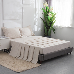 Draps de <span class=keywords><strong>lit</strong></span> 100% lin chanvre pour hôtel - Product Image 1