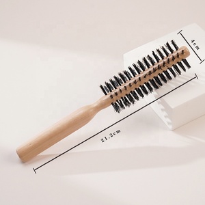 Vente en gros OEM Peigne de salon Petite <span class=keywords><strong>brosse</strong></span> à cheveux ovale Massage de la tête en bois de frêne Peigne en bois à double <span class=keywords><strong>action</strong></span> Peigne de haute qualité - Product Image 2