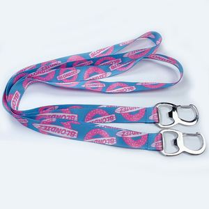 Designer Polyester Sublimation Neck Custom Printed Tear Resistant Folk Art Keychain Anime Breakaway Lanyards with Logo - Product Image 3