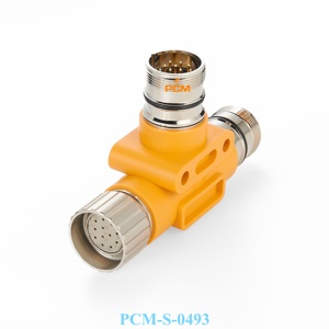 Cable Divisor en T para Servomotor <span class=keywords><strong>M23</strong></span>, Conector Circular en T de 12 Pines, 17 Pines, 19 Pines, Enchufe, Sensor de Codificador, Actuador - Product Image 4