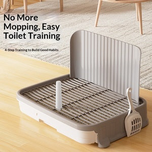 Toilette pour chien, détachable, anti-fuite, pot pour animaux de compagnie, cathéter simulé, <span class=keywords><strong>grille</strong></span> antidérapante, chiens de petite/moyenne taille, grande capacité, écologique, PP - Product Image 1