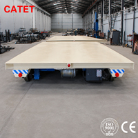 Carro de Manipulación Plano Eléctrico sobre Rieles de 35 Toneladas, Vehículo de Transporte Eléctrico Adecuado para la Transferencia de Materiales Pesados en Plantas de Manufactura