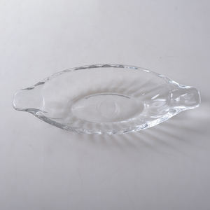 Plato de Postre de Vidrio Grueso con Forma de Barco de Plátano, Plato para Ensalada - Product Image 5