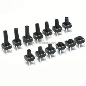 6x6 Push Button <b>Switch</b> DIP 6X6X4.3 Light <b>Touch</b> <b>Switch</b> 6*6*4.3/5/6/7/8/9/10/11/12/13/14/15MM the Power <b>Switch</b> 4Pins 20PCS - Product Image 1