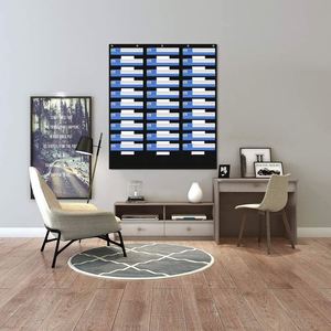 30 Pockets Wall Hanging <b>File</b> <b>Folders</b> Organizer Wall Mount Document Letter Organizer Heavy Duty Storage Pocket Chart - Product Image 6