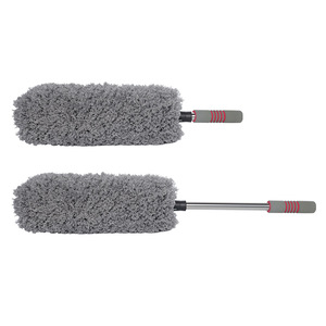 Balai dépoussiérant pour voiture avec manche extensible en acier inoxydable pour le nettoyage humide et sec - Product Image 1