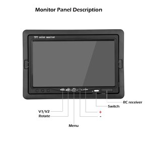 7-Inch TN Desktop <strong>Monitor</strong> for <strong>Car</strong> Display Bus Monitoring Reverse Aid Dashboard Headrest Placement Clear Rear <strong>Seat</strong> Entertainment - Product Image 3