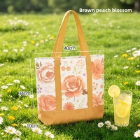 Sac fourre-tout personnalisé brodé, pliable, grand sac cadeau en toile de coton, sac fourre-tout bateau, impression personnalisée, sac de courses réutilisable