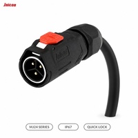 Connecteur Électrique Étanche Résistant aux Vibrations MJ24 50A 30A Mâle Femelle Montage sur Panneau 2 3 4 5 Broches IP67 Prise Circulaire Aviation