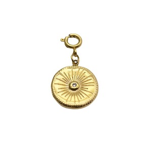 Collana con Ciondolo a Forma di Sole in Acciaio Inossidabile Staccabile, Fai-da-Te con Pietra Naturale, Diamante, Occhio del Diavolo, Alla Moda Placcata Oro - Product Image 5