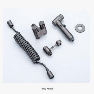 Robinet d'angle trois voies <span class=keywords><strong>pour</strong></span> toilettes domestiques, design moderne et simple, personnalisé en usine, avec pistolet pulvérisateur, une entrée, deux sorties - Product Image 4