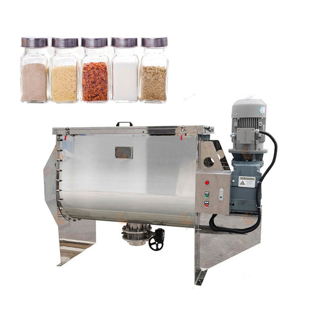 Horizontal 500L 1000L Chemical Helical Ribbon Blender Powder Mixer