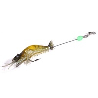 Umpan Pancing Udang Lunak 8cm Umpan Udang Buatan Umpan Lunak Bercahaya Umpan Bionik Dengan Kait Timbal