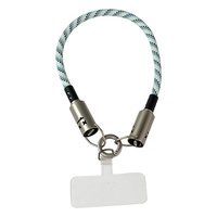 Cordon de téléphone portable tressé en métal coloré avec câble de données Type-C, prend en charge la charge rapide DP240W et le transfert de données
