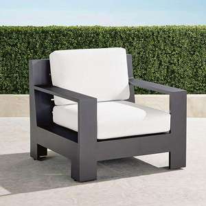 Muebles de Jardín Modernos de Aluminio Cepillado, Sofá de Metal para Exteriores con Cojín - Product Image 6