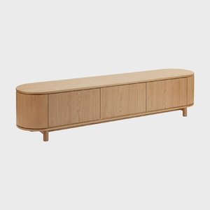 Mueble para <span class=keywords><strong>TV</strong></span> de Madera Sólida Estilo Moderno de Mediados de Siglo, Consola Multimedia Minimalista para Sala de Estar Pequeña, Gabinete de Almacenamiento para Comedor - Product Image 4